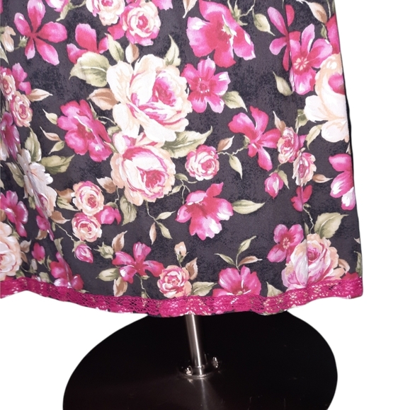 Amish Mennonite Dress M Apron Handmade Modest Plaid Cottagecore Granny Chic - Picture 3 of 4